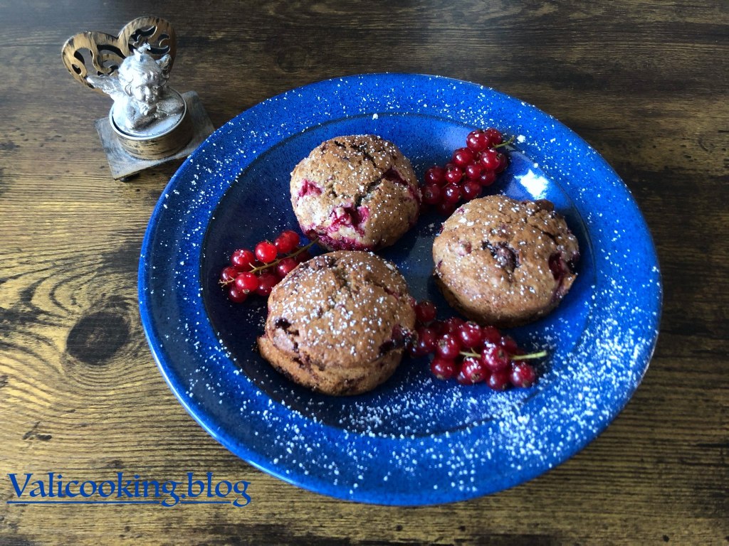 Red Currant and Chocolate Muffins